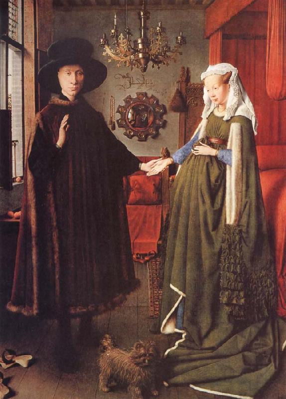 Jan Van Eyck Giovanni Aronolfini und seine Braut Giovanna Cenami Germany oil painting art